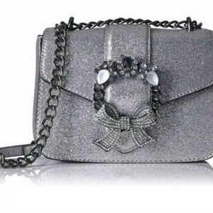 NWT Aldo silver glitter shoulder bag